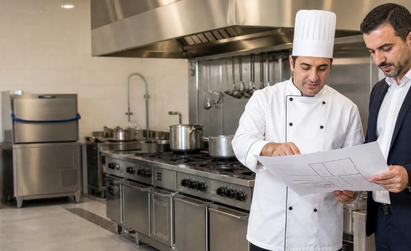 مشاوره و راهنمایی تجهیزات آشپزخانه صنعتی؛ از ایده تا راه‌اندازی مطمئن